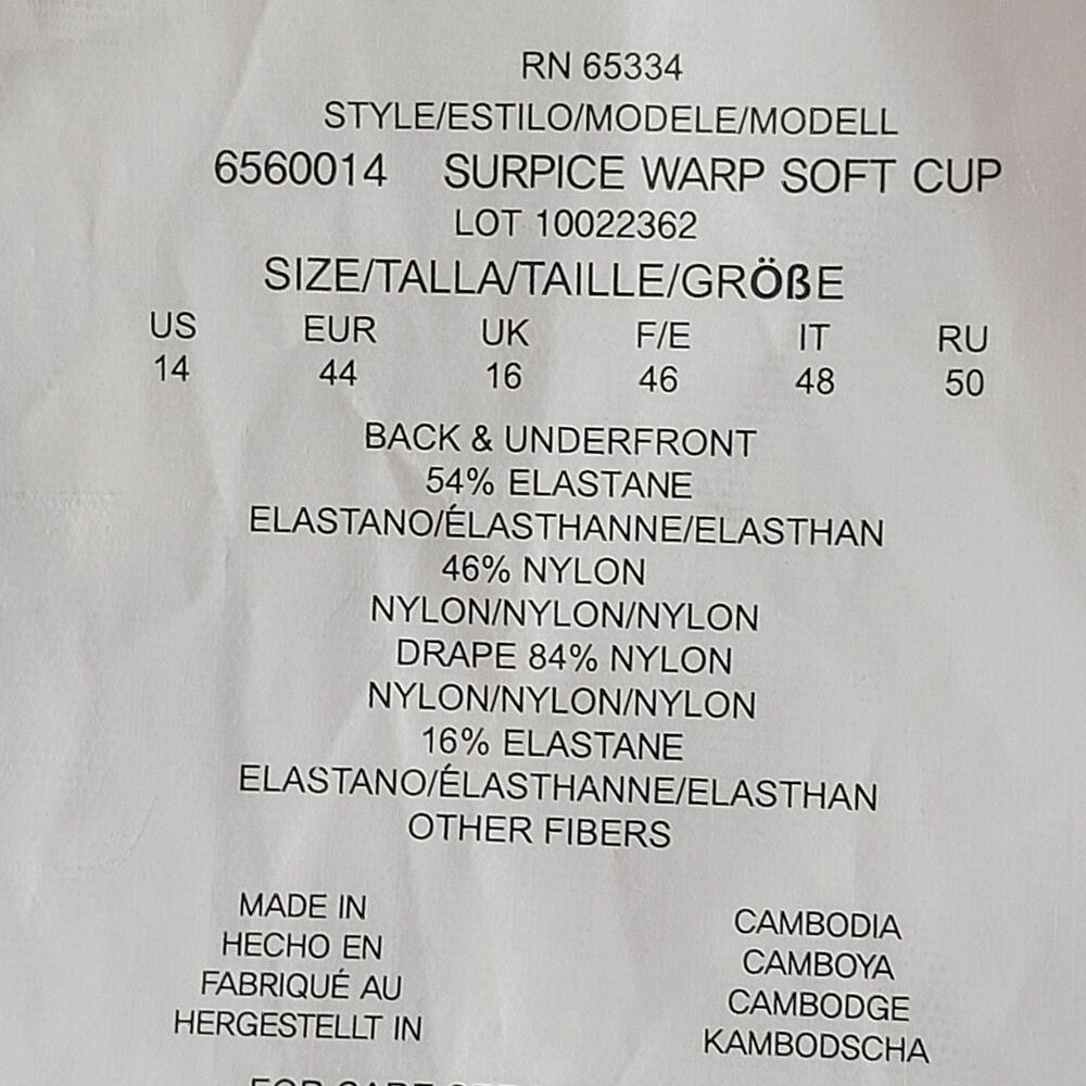 Miraclesuit Surpice Warp Soft Cup Swimsuit Women's 14 Blue Shirred Sides NEW! - Picture 6 of 7